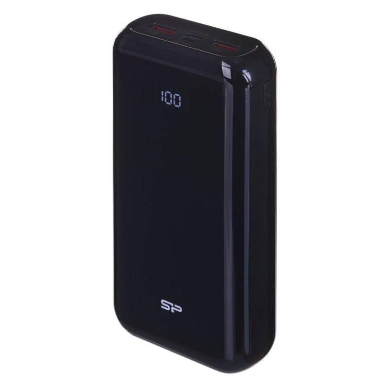 SILICON POWER QS28 Powerbank External battery 20000 mAh 2x USB QC 3.0 1x USB-C PD (SP20KMAPBKQS280K) Black