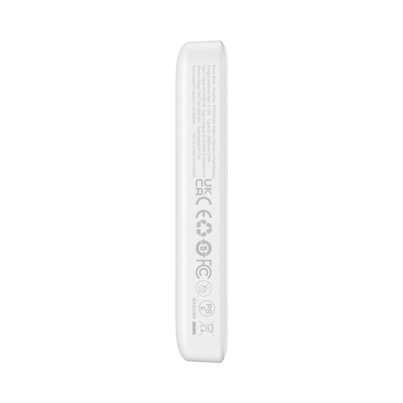 Baseus P10059001223-00 Lithium polymer (LiPo) power bank 10000 mAh Wireless charging White Baseus P10059001223-00 Lithium polymer (LiPo) power bank 10000 mAh Wireless charging White