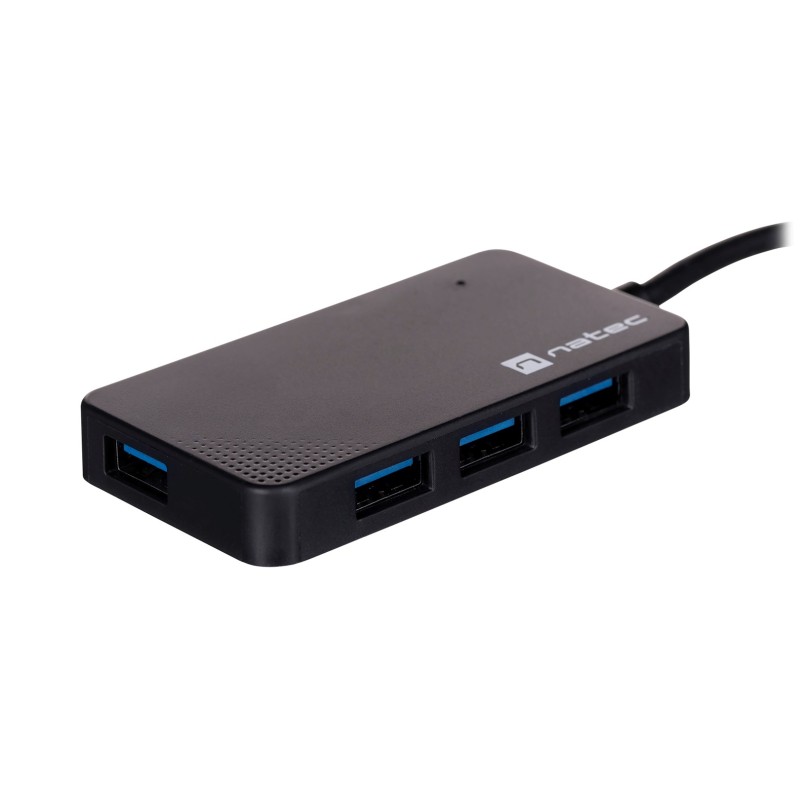 NATEC Hub USB 3.0 Moth (4 ports, black) NATEC Hub USB 3.0 Moth (4 ports, black)