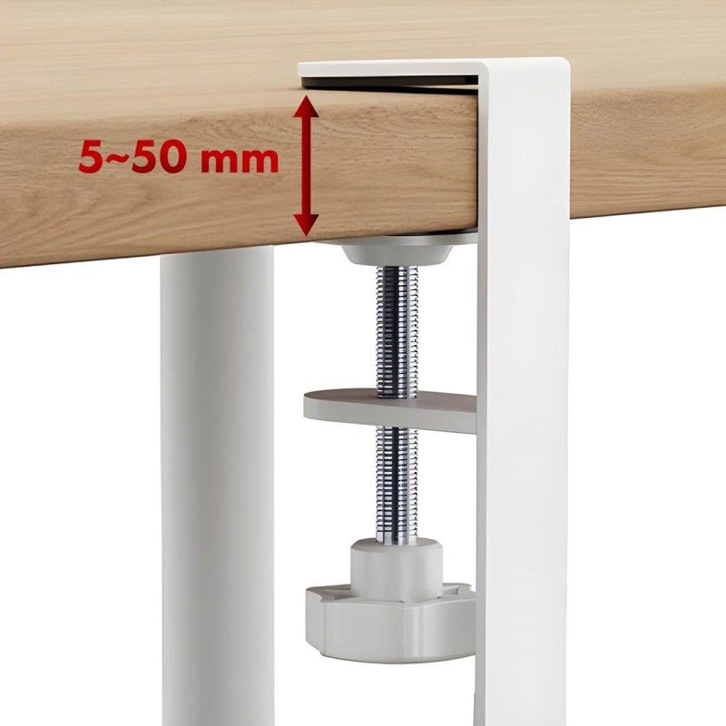 Maclean under-desk cable organizer, max. load 5kg, max. 728mm, white, MC-103 W Maclean under-desk cable organizer, max. load 5kg, max. 728mm, white, MC-103 W