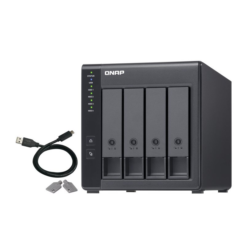QNAP TR-004 storage drive enclosure HDD/SSD enclosure Black 2.5/3.5 QNAP TR-004 storage drive enclosure HDD/SSD enclosure Black 2.5/3.5
