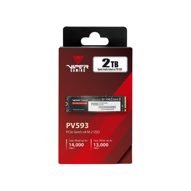 Patriot Viper PV593 M.2 PCI-E Gen5 x4 NVMe2 2TB 14G Patriot Viper PV593 M.2 PCI-E Gen5 x4 NVMe2 2TB 14G
