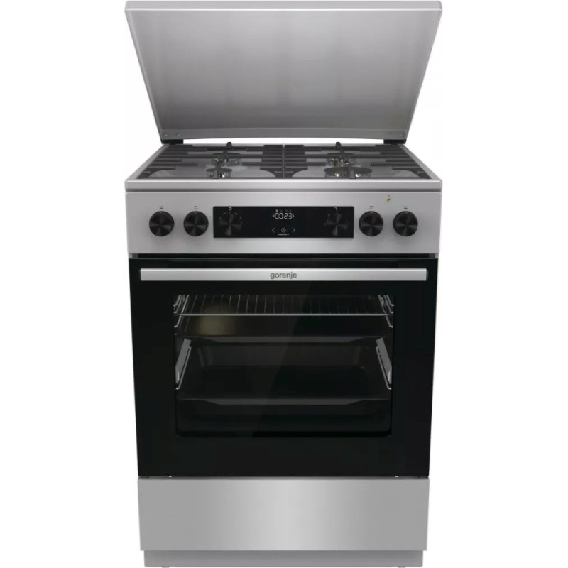Gorenje GKS6C71XF Freestanding cooker with oven Silver Gorenje GKS6C71XF Freestanding cooker with oven Silver