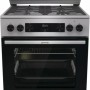 Gorenje GKS6C71XF Freestanding cooker with oven Silver