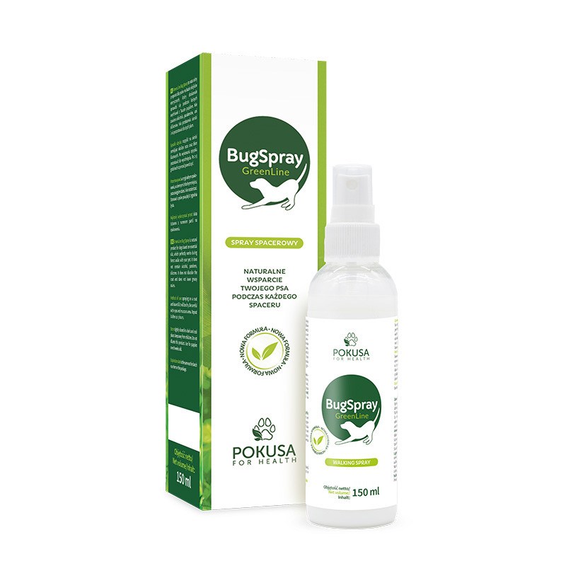 POKUSA GreenLine BugSpray - walking spray for dogs - 150 ml POKUSA GreenLine BugSpray - walking spray for dogs - 150 ml