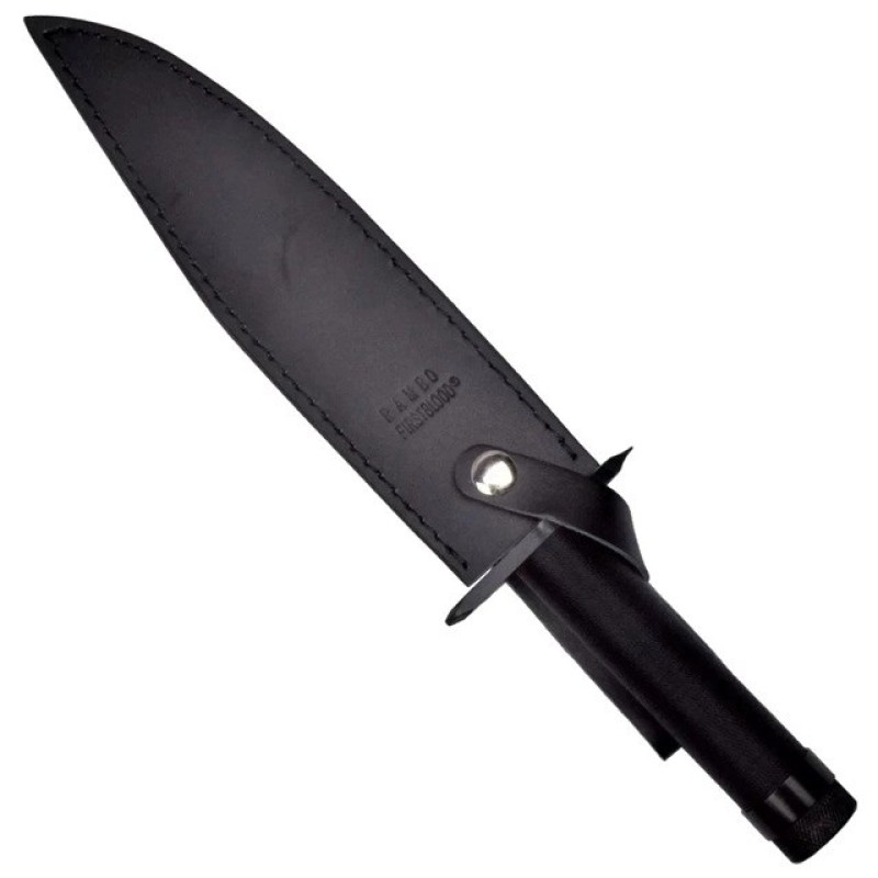 Cinema Classic Rambo I Large knife with leather scabbard CC-H1 360 mm Black Cinema Classic Rambo I Large knife with leather scabbard CC-H1 360 mm Black