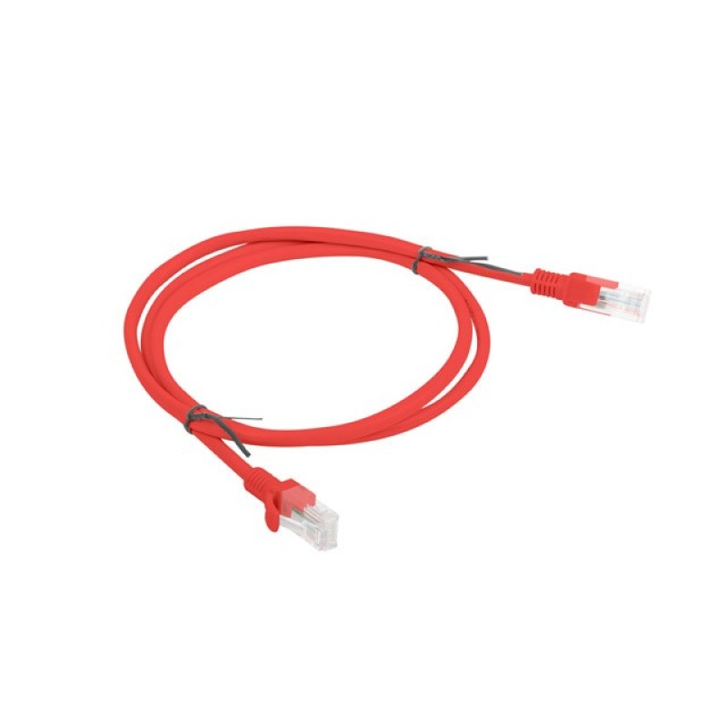 PATCHCORD KAT.5E UTP 1M CZERWONY FLUKE PASSED LANBERG 10-PACK PATCHCORD KAT.5E UTP 1M CZERWONY FLUKE PASSED LANBERG 10-PACK