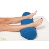 Wedge separator cushion between thighs with leg brace