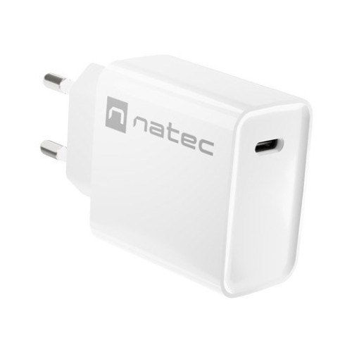NATEC NETWORK CHARGER RIBERA USB-C 20W PD WHITE