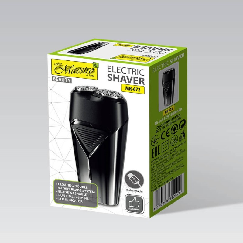 MAESTRO MR-672 USB electric shaver MAESTRO MR-672 USB electric shaver
