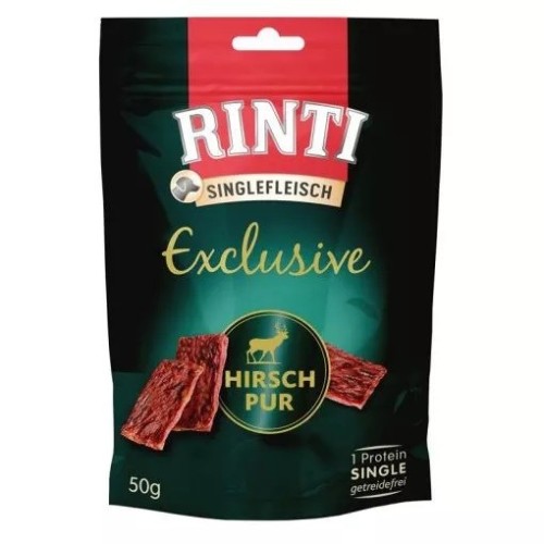 RINTI Singlefleisch Exclusive Deer - dog treat - 50g RINTI Singlefleisch Exclusive Deer - dog treat - 50g