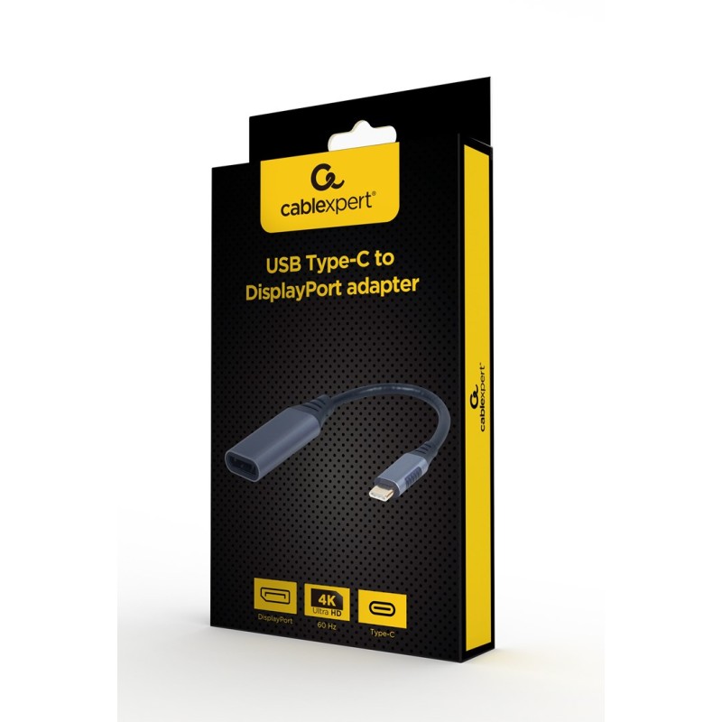 Cablexpert A-USB3C-DPF-01 video cable adapter 0.15 m USB Type-C DisplayPort Grey Cablexpert A-USB3C-DPF-01 video cable adapter 0.15 m USB Type-C DisplayPort Grey