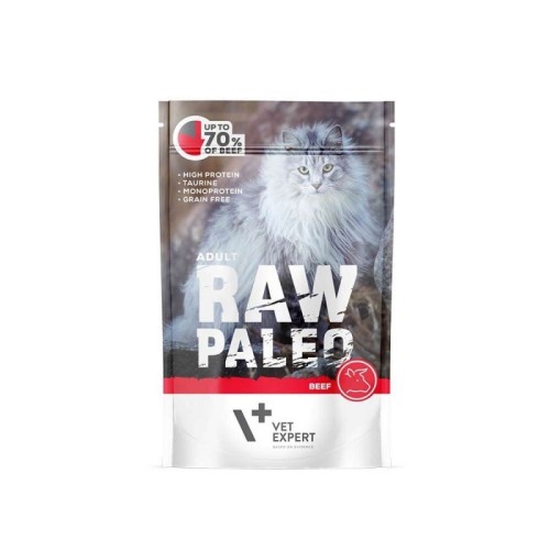 RAW PALEO Adult Cat Beef - wet cat food - 100 g RAW PALEO Adult Cat Beef - wet cat food - 100 g