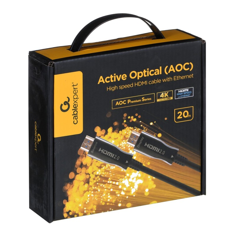 Gembird CCBP-HDMI-AOC-20M-02 Active Optical (AOC) High speed HDMI cable with Ethernet Gembird CCBP-HDMI-AOC-20M-02 Active Optical (AOC) High speed HDMI cable with Ethernet