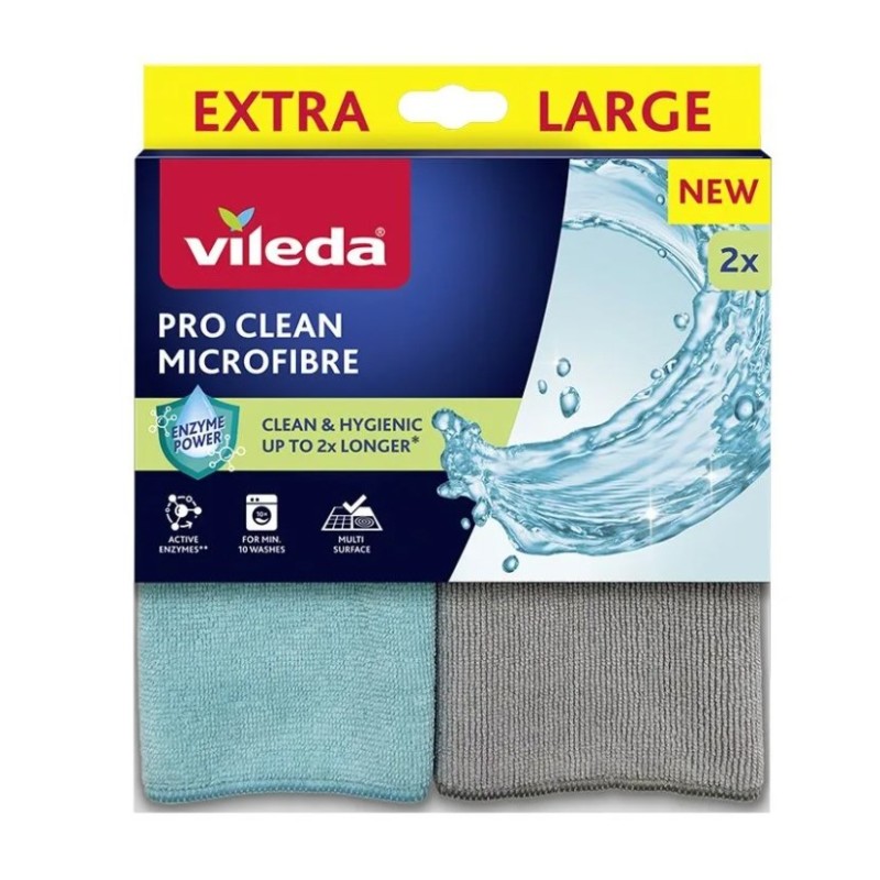 Universal cloth with enzymes Vileda Pro Clean 2 pcs. Universal cloth with enzymes Vileda Pro Clean 2 pcs.