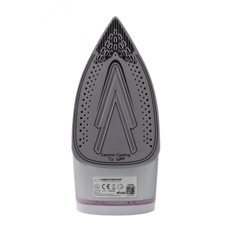 Esperanza EHI004 iron Dry & Steam iron Ceramic soleplate 2400 W Purple, White Esperanza EHI004 iron Dry & Steam iron Ceramic soleplate 2400 W Purple, White