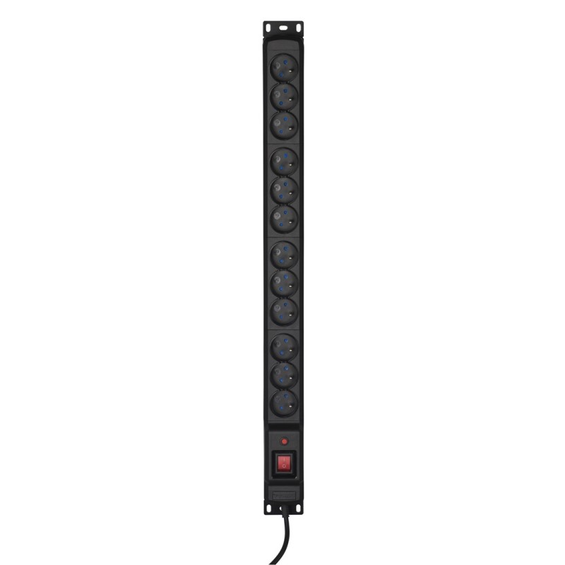 Activejet COMBO 12 socket power strip 3m black