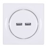Fibaro Walli N socket-outlet 2x USB White Fibaro Walli N socket-outlet 2x USB White
