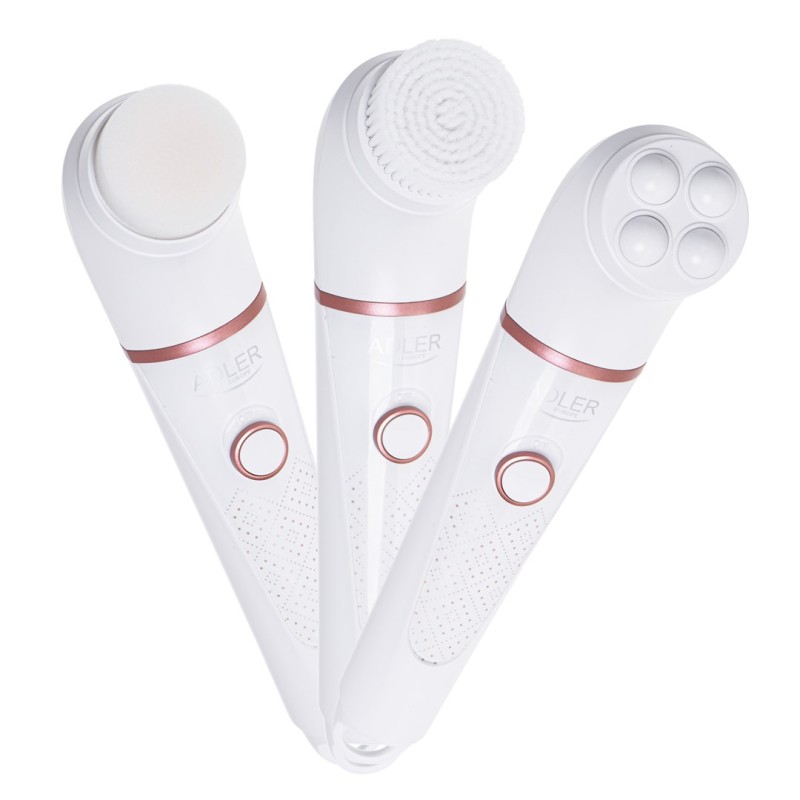 Adler AD 2178 facial cleansing brush Vibrating & rotating brush White Battery Adler AD 2178 facial cleansing brush Vibrating & rotating brush White Battery