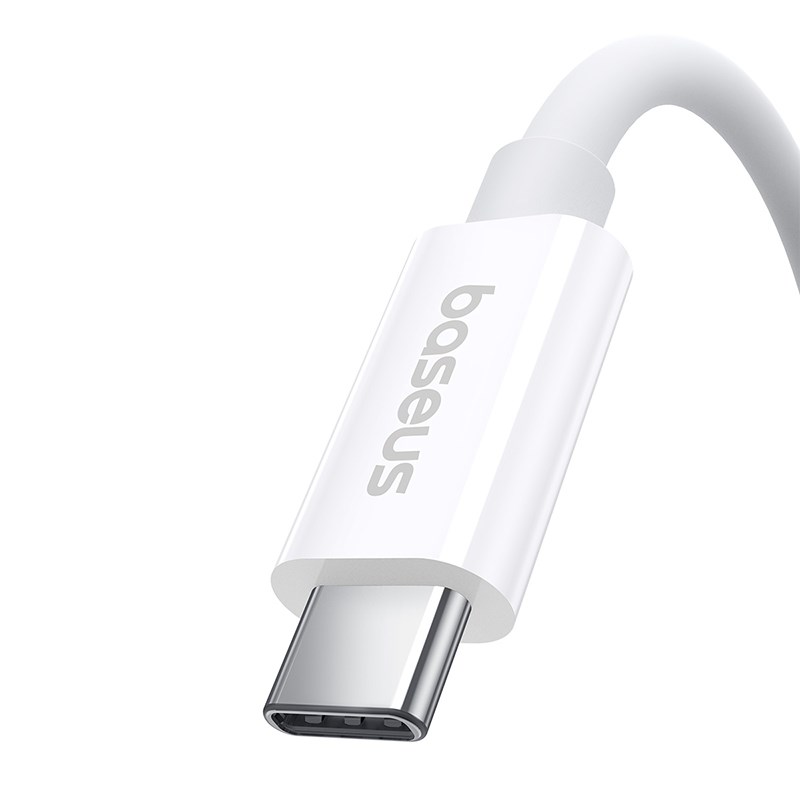 Baseus Superior USB C to USB C data cable 1 m 240 W White Baseus Superior USB C to USB C data cable 1 m 240 W White