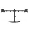 Gembird MS-D2ST-02 Monitor desk stand (rotate, tilt, swivel), 13”-32”, black