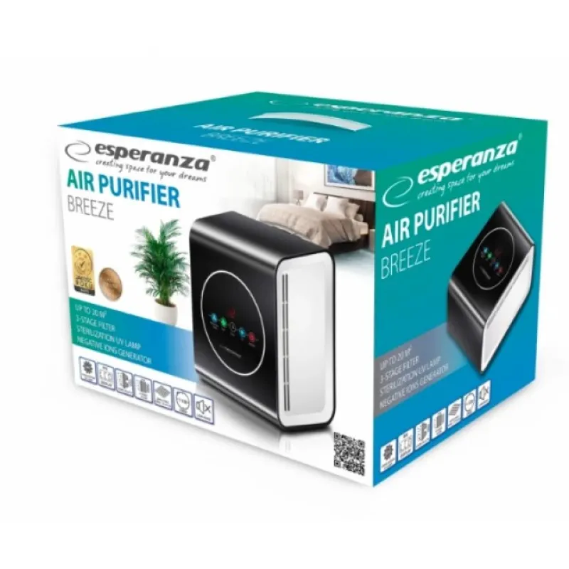 Esperanza EHP001 air purifier 45 dB Black, White Esperanza EHP001 air purifier 45 dB Black, White