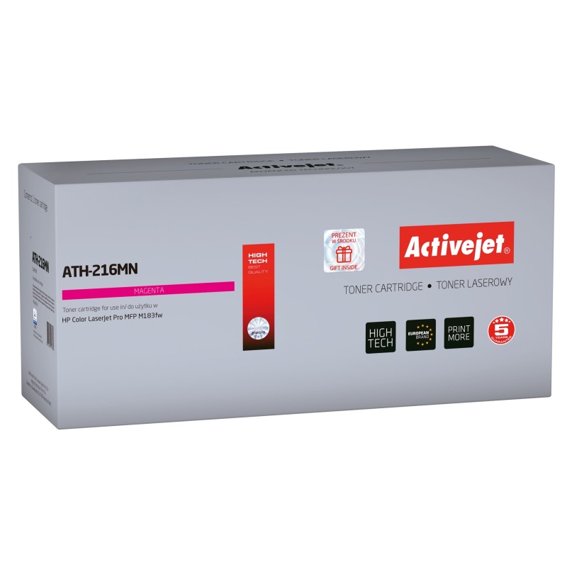 Activejet ATH-216MN toner cartridge for HP printers, Replacement HP 216A W2413A; Supreme; 850 pages; magenta, with chip