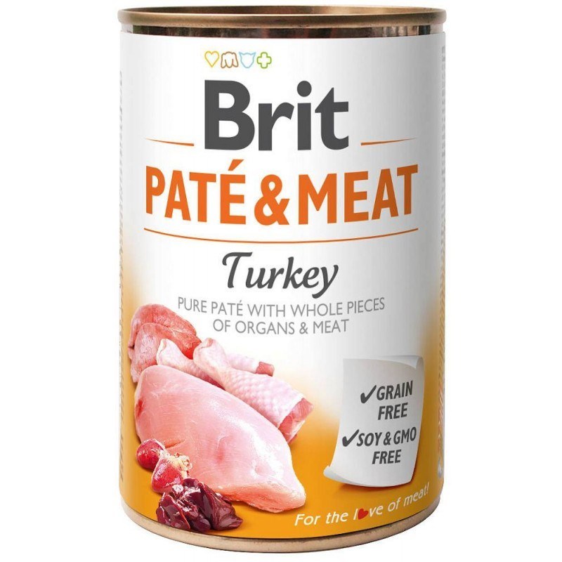 BRIT Paté & Meat Turkey - wet dog food - 400g BRIT Paté & Meat Turkey - wet dog food - 400g