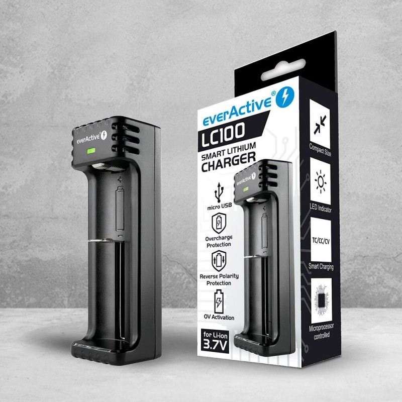 Charger for Cylindrical li-ion Batteries everActive LC-100 Charger for Cylindrical li-ion Batteries everActive LC-100