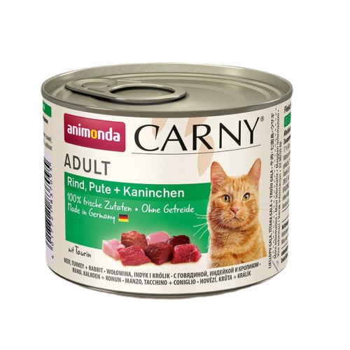 Animonda Carny Adult Beef, Turkey and Rabbit 200 g Animonda Carny Adult Beef, Turkey and Rabbit 200 g