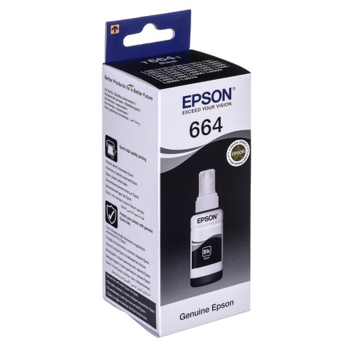 Epson T6641 Black ink bottle 70ml Epson T6641 Black ink bottle 70ml