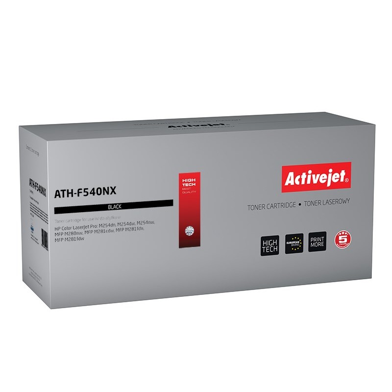 Activejet ATH-F540NX toner (replacement for HP 203X CF540X; Supreme; 3200 pages; black)