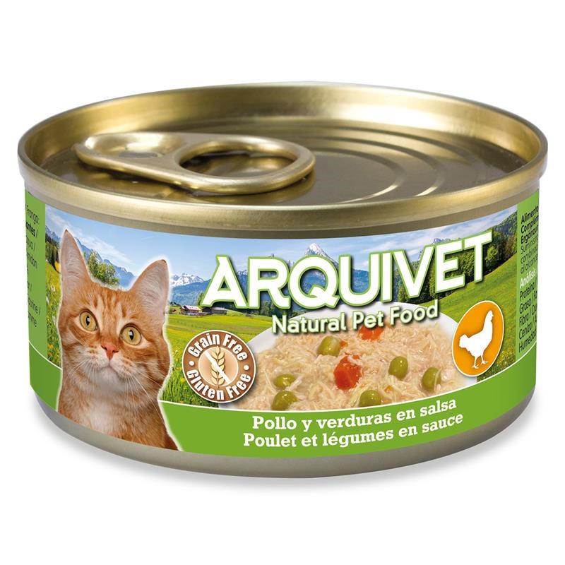 ARQUIVET Chicken in sauce with vegetables - wet cat food - 80g ARQUIVET Chicken in sauce with vegetables - wet cat food - 80g