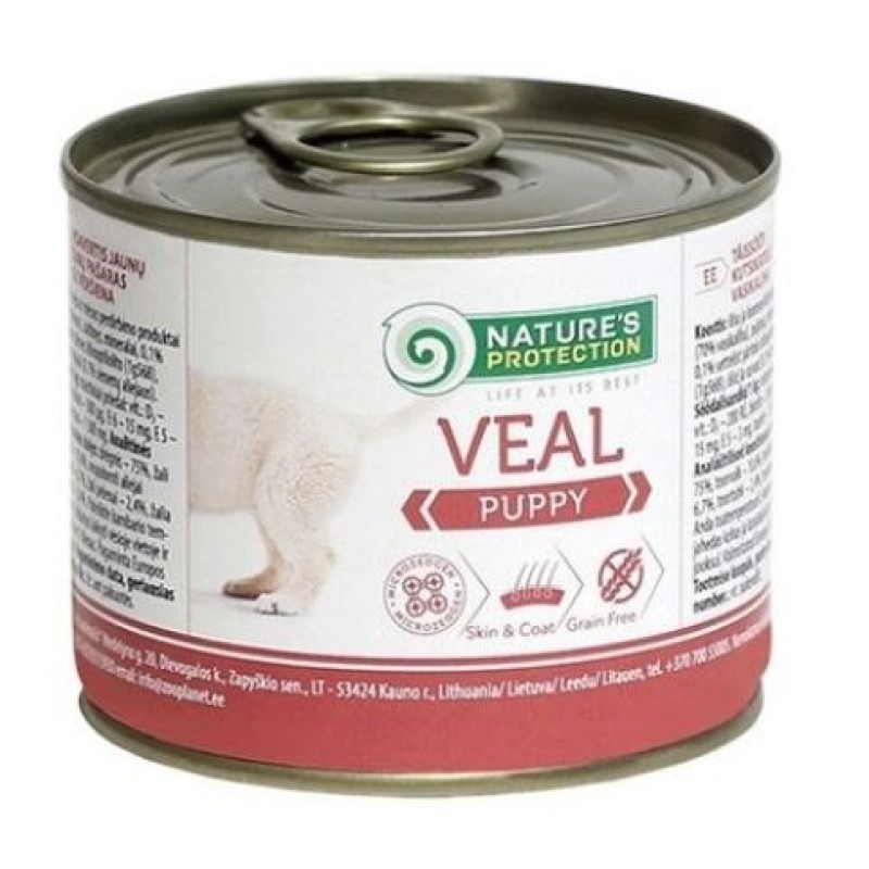 NATURE'S PROTECTION Puppy Veal - wet food for puppies - 200 g