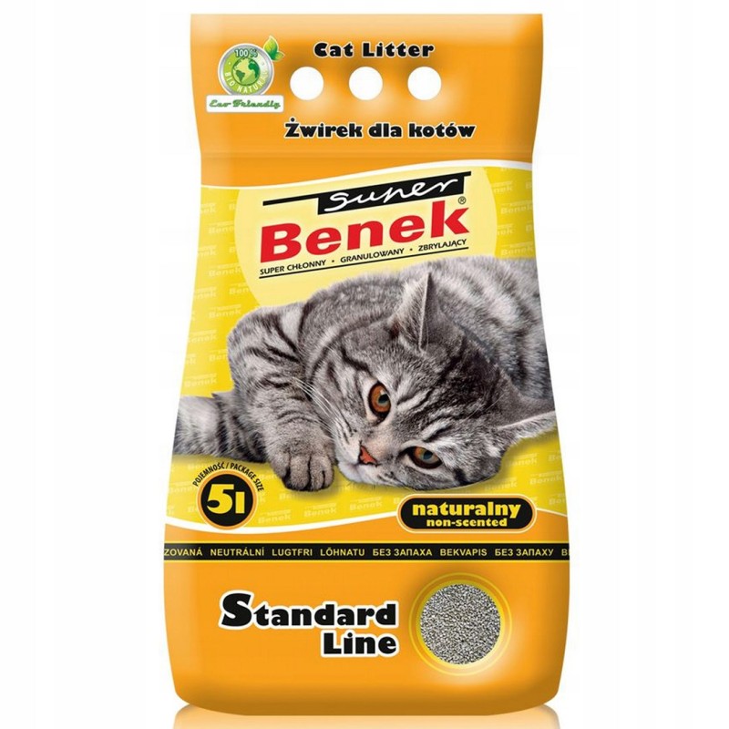 Certech Super Benek Standard Natural - Cat Litter Clumping 5 l Certech Super Benek Standard Natural - Cat Litter Clumping 5 l