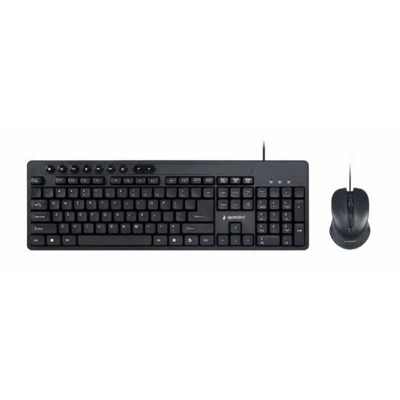 Gembird KBS-UM-04 keyboard Mouse included Universal USB QWERTY US English Black Gembird KBS-UM-04 keyboard Mouse included Universal USB QWERTY US English Black