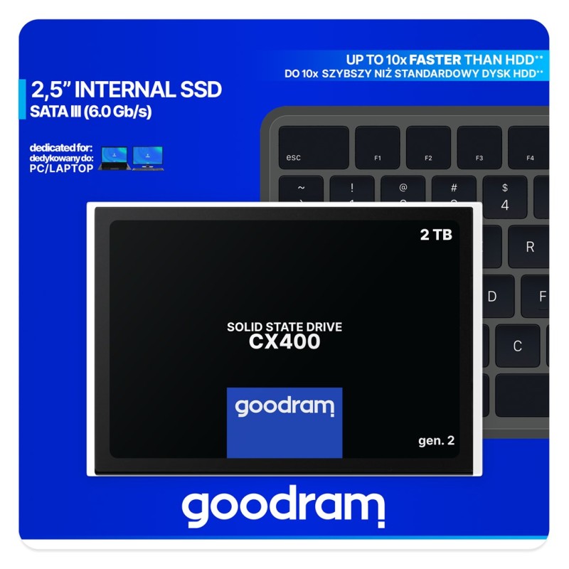Goodram CX400 SSDPR-CX400-02T-G2 2.05 TB 2.5 Goodram CX400 SSDPR-CX400-02T-G2 2.05 TB 2.5
