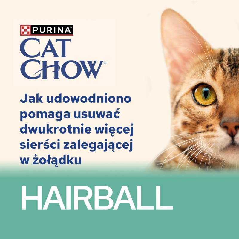 PURINA Cat Chow Hairball Control with chicken and green beans in sauce - wet cat food - 26x85g (20 + 6 GRATIS)
