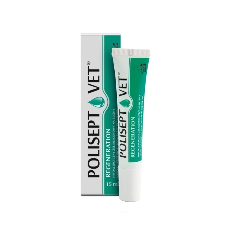 JM SANTE Polisept Vet Regeneration - protective gel for dogs and cats – 15 ml JM SANTE Polisept Vet Regeneration - protective gel for dogs and cats – 15 ml