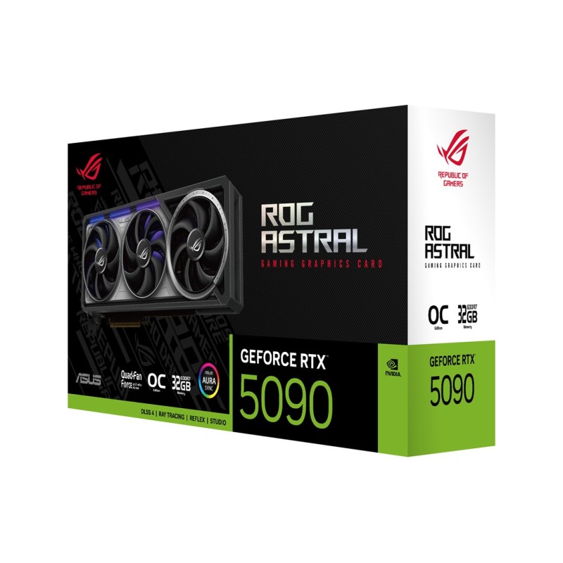 ASUS ROG Astral - -RTX5090-O32G-GAMING NVIDIA GeForce RTX 5090 32 GB GDDR7 ASUS ROG Astral - -RTX5090-O32G-GAMING NVIDIA GeForce RTX 5090 32 GB GDDR7