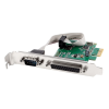 Gembird PEX-COMLPT-01 COM serial port + LPT port PCI-Express add-on card, with extra low-profile bracket