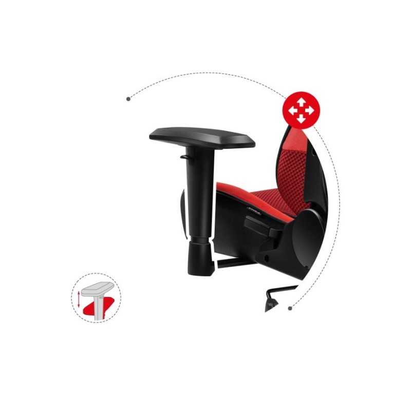 Huzaro Force 6.2 PC gaming chair Bucket (cradle) seat Black, Red Huzaro Force 6.2 PC gaming chair Bucket (cradle) seat Black, Red