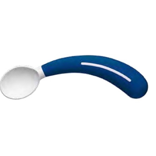 Safety bent right-handed spoon for children Safety bent right-handed spoon for children