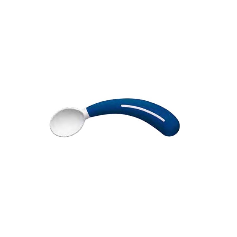 Safety bent right-handed spoon for children