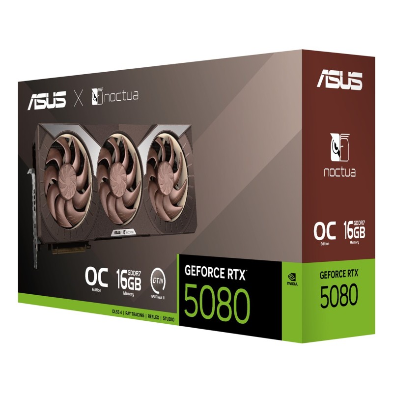 ASUS Noctua NVIDIA GeForce RTX 5080 16 GB GDDR7 graphics card ASUS Noctua NVIDIA GeForce RTX 5080 16 GB GDDR7 graphics card
