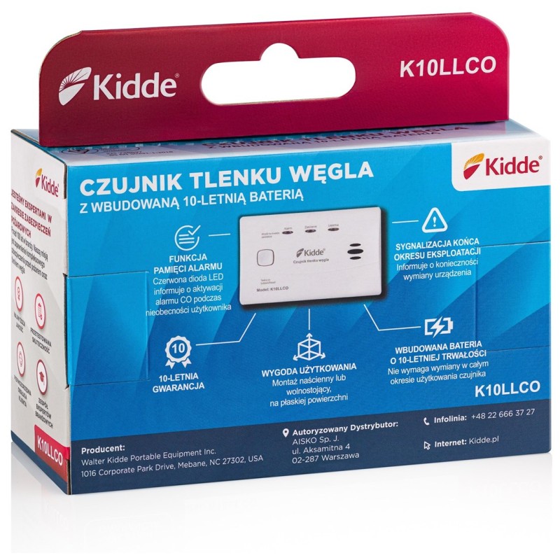 Smoke and carbon monoxide detector K10LLCO KIDDE Smoke and carbon monoxide detector K10LLCO KIDDE