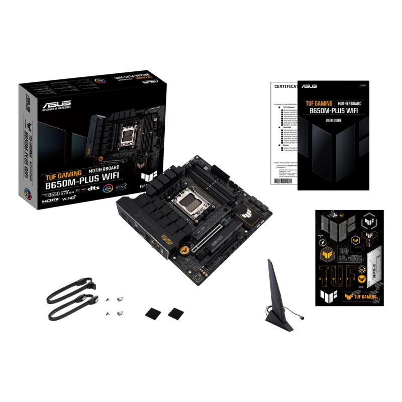 ASUS TUF GAMING B650M-PLUS WIFI AMD B650 Socket AM5 micro ATX ASUS TUF GAMING B650M-PLUS WIFI AMD B650 Socket AM5 micro ATX