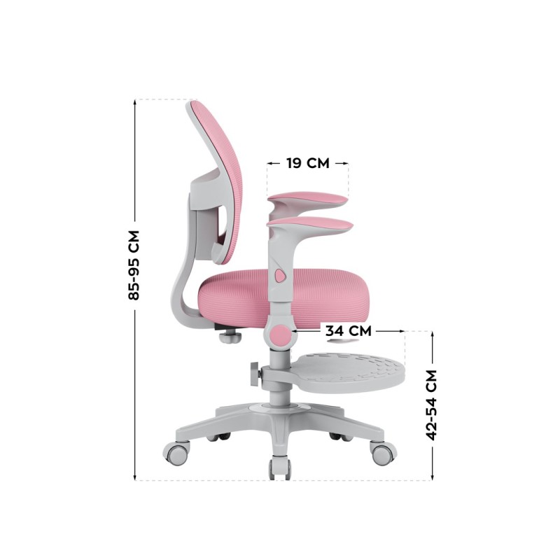 Junior 5.0 Pink swivel chair