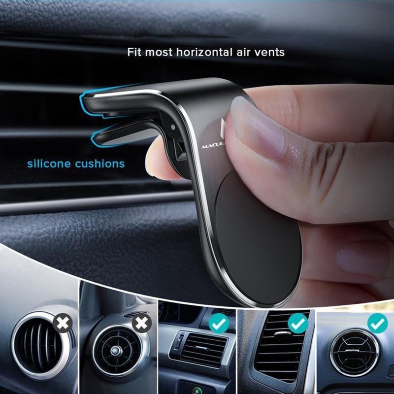 Maclean car phone holder, magnetic, universal, for ventilation grille, ABS material, MC-326 Maclean car phone holder, magnetic, universal, for ventilation grille, ABS material, MC-326