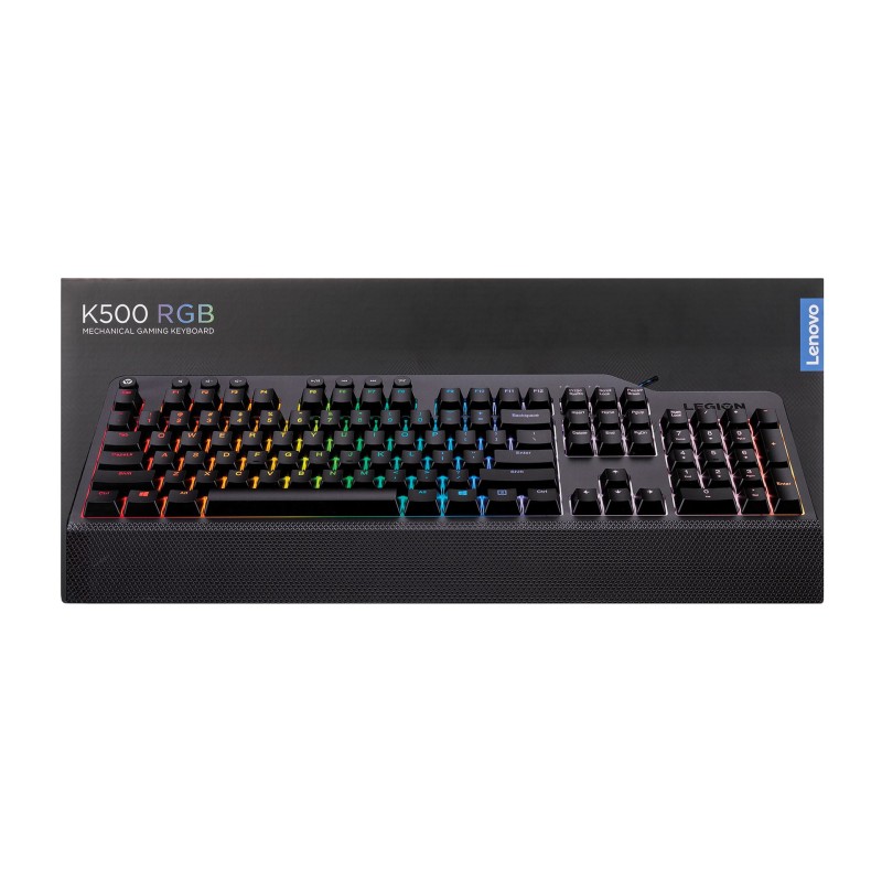 Lenovo Legion K500 keyboard USB QWERTZ Black, Grey